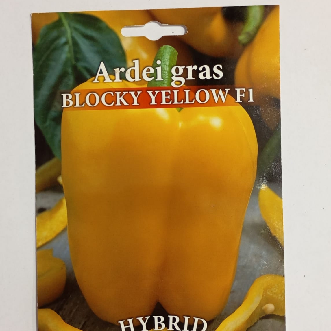 Ardei Gras Blocky Yellow F1, Hybrid 0,2 g
