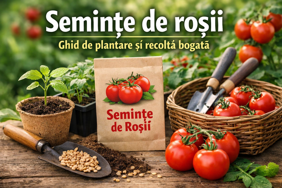 Semințe de roșii – ghid complet pentru plantare și recoltă bogată