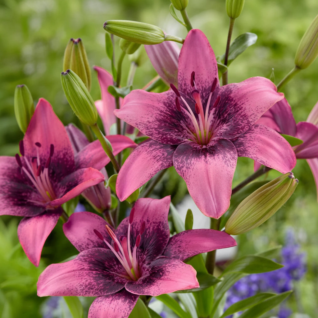 Bulbi de Crini Purple Dream – soi decorativ, rezistent și ușor de plantat, cu flori mov vibrante și înflorire abundentă.