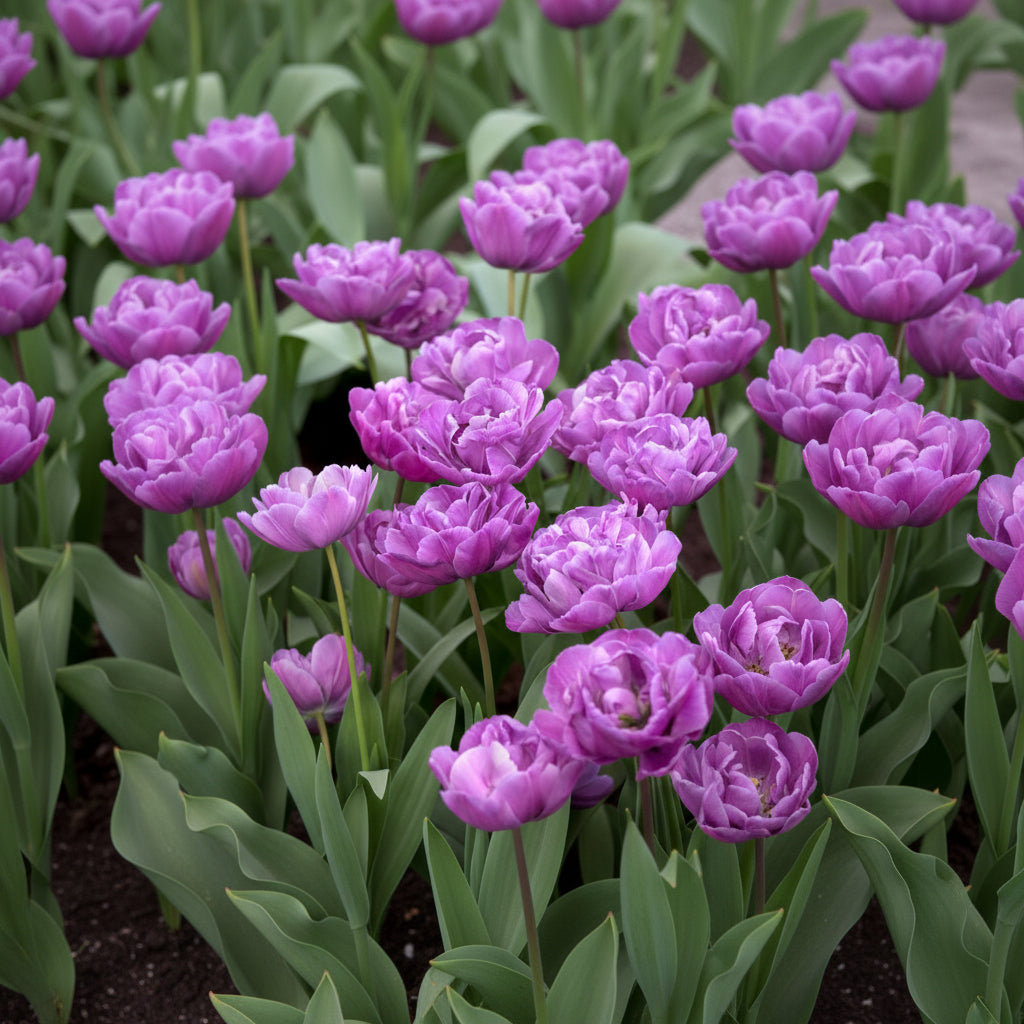 Bulbi de lalele Blue Wow – flori voluminoase, aspect rafinat și rezistență excelentă. Perfecți pentru borduri și aranjamente florale speciale.
