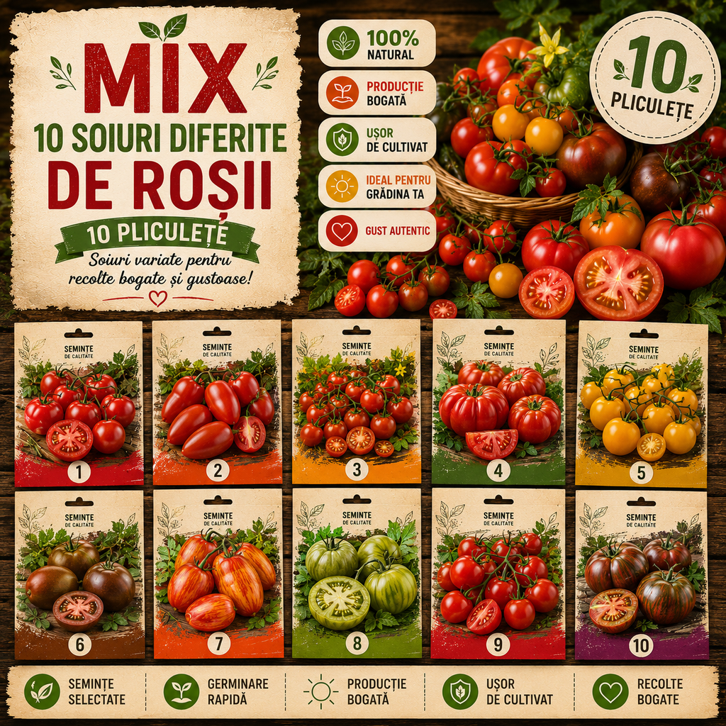 Mix Roșii de Grădină - 10 Bucăți