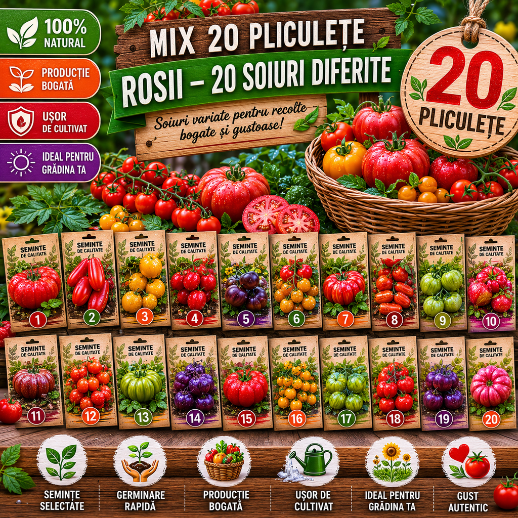 Mix Roșii de Toamnă - 20 Bucăți