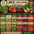 Mix 24 Bucăți Semințe Legume
