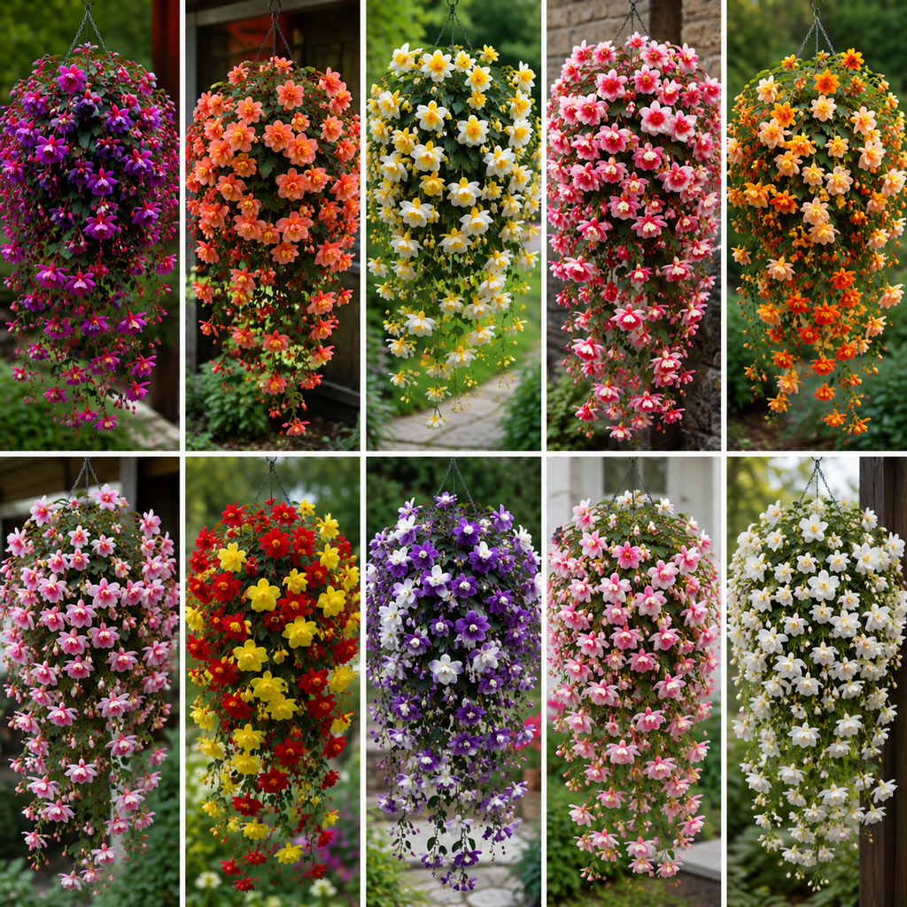 Pachet 10 Buc Bulbi Begonia Cascade