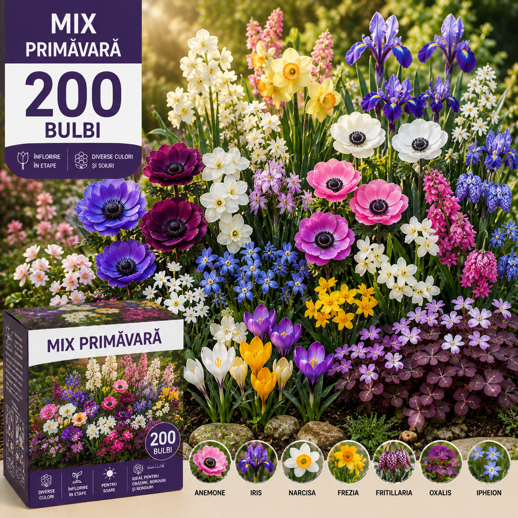 Pachet Mix Spectacol Floral- 200 Bucăți