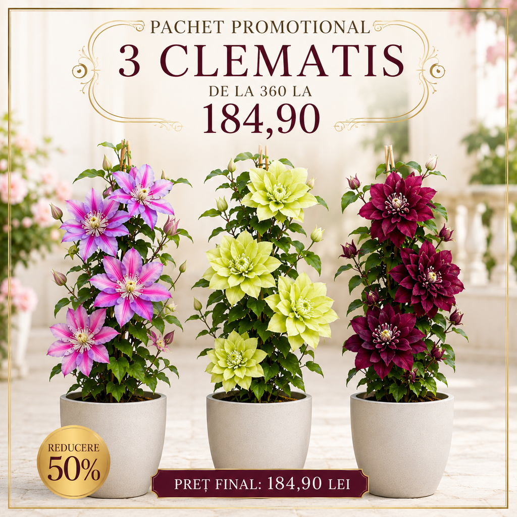 Pachet Mix Clematis 3 Bucăți