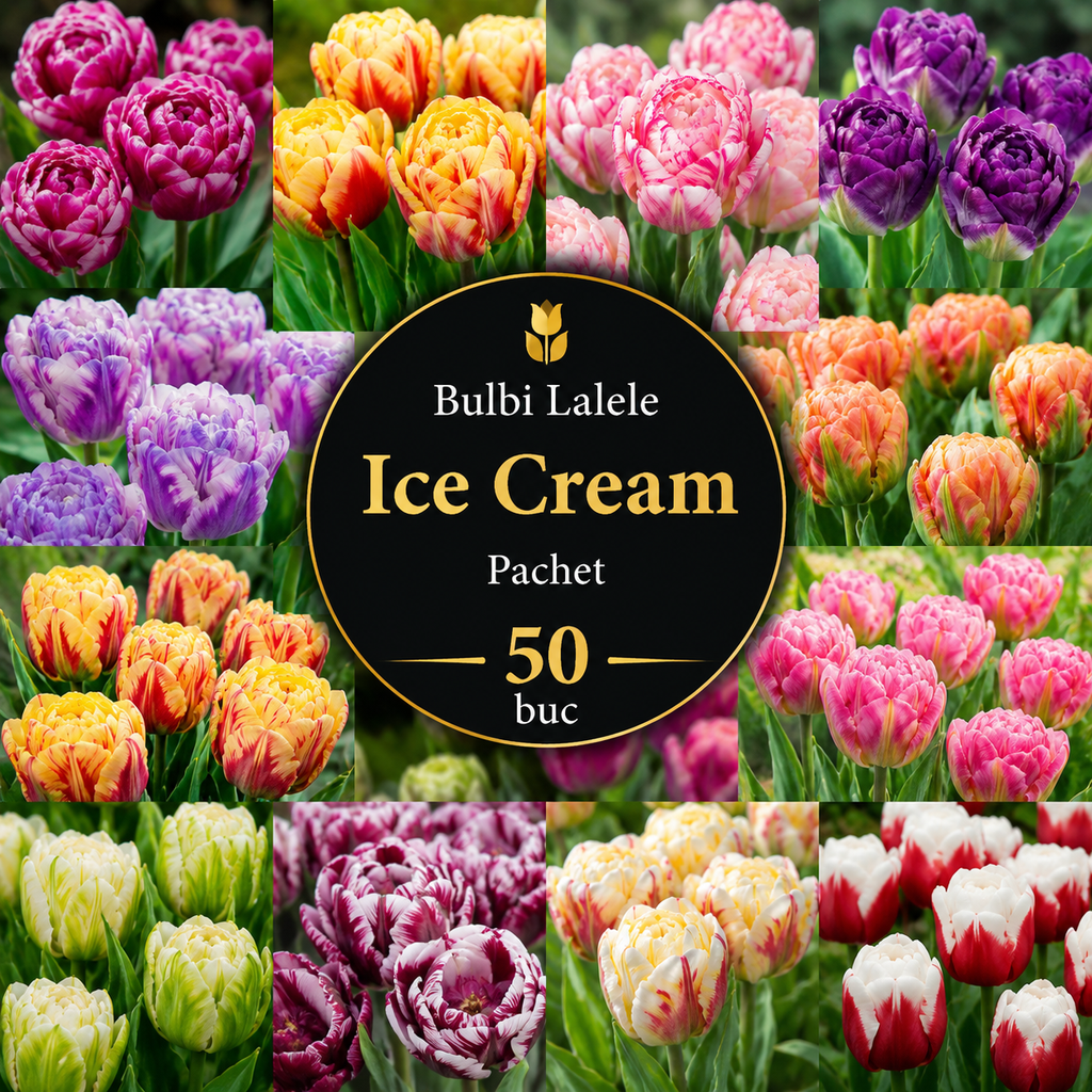 Bulbi Lalele Ice Cream Pachet 50 buc