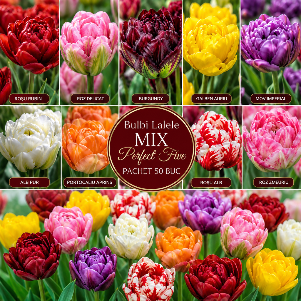 Bulbi Lalele Mix Perfect Five Pachet 50 buc