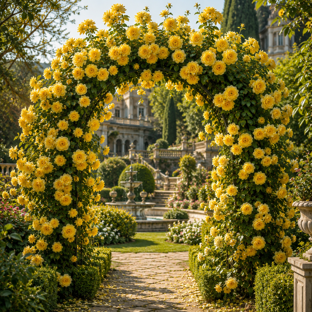 Trandafiri Cățărători "Golden Gate" la Ghiveci