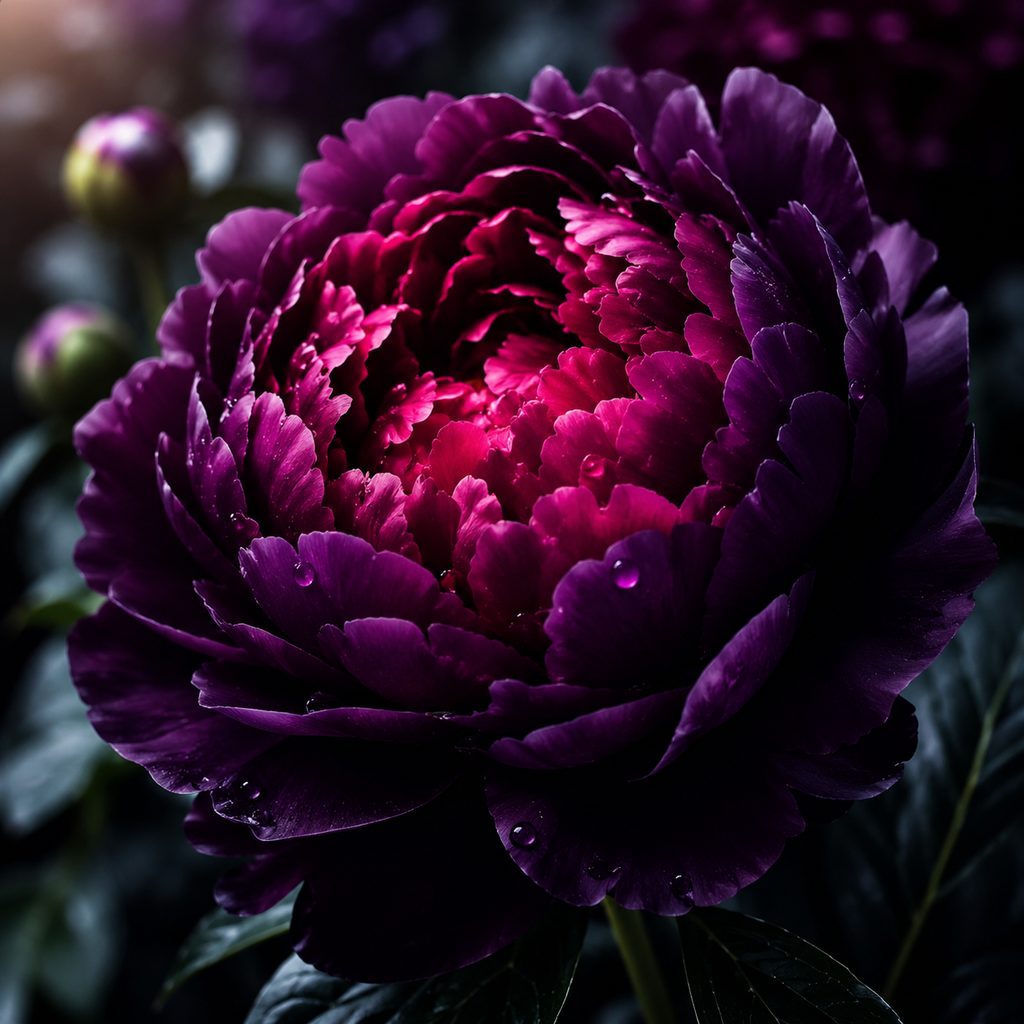 Bujor Dark Red