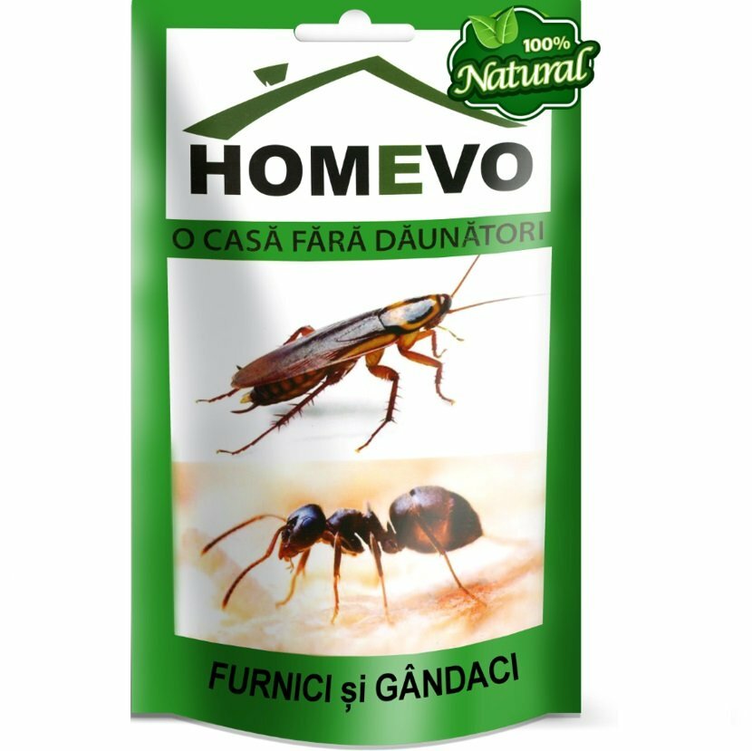 Antidaunatori Homevo, Furnici si Gandaci 100% Natural, 50g