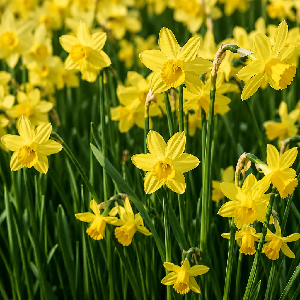 Narcise Yellow Sailboat din bulbi premium, flori galbene elegante cu aspect decorativ și rezistență excelentă, perfecte pentru grădini, jardiniere și amenajări florale de primăvară, cu întreținere ușoară