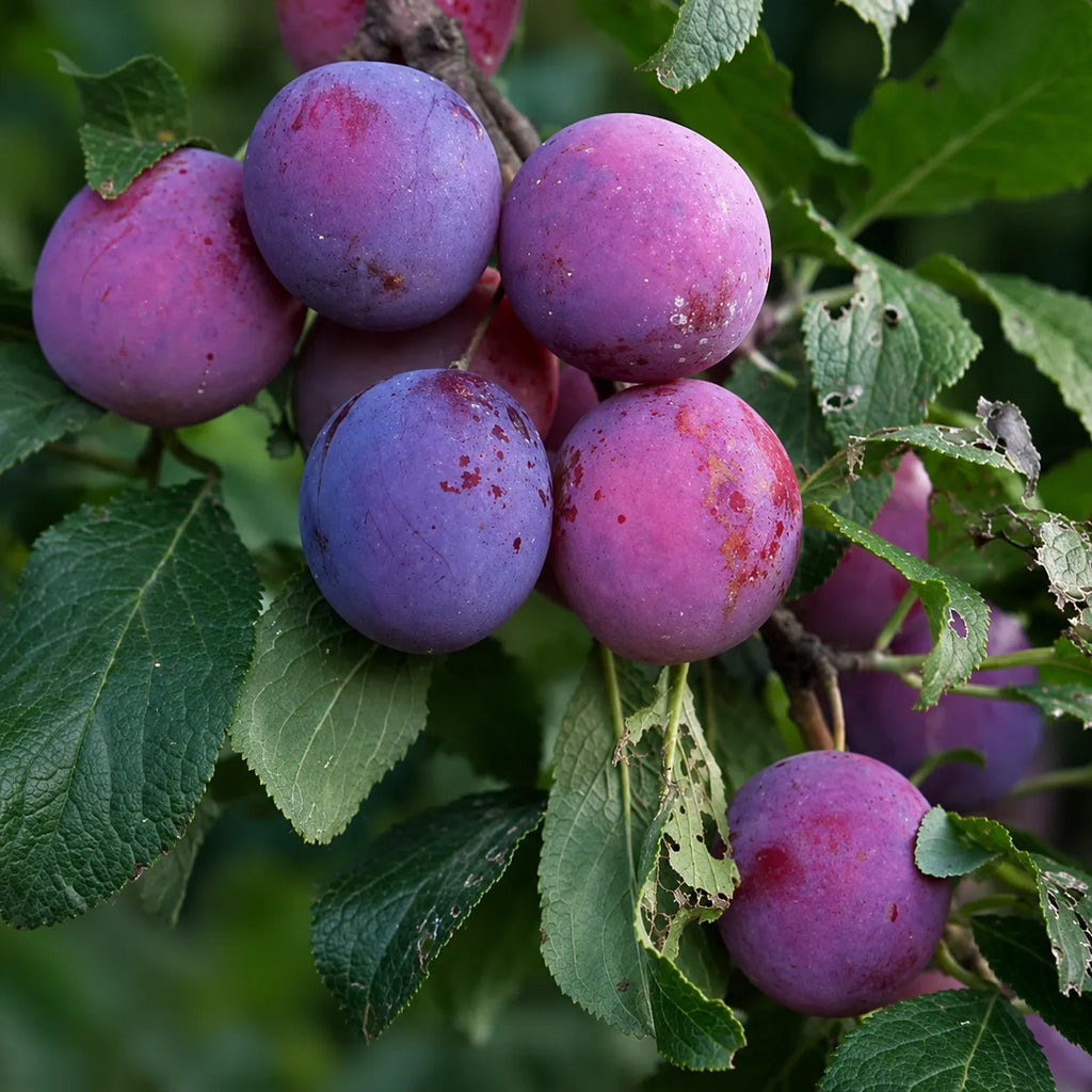 Pachet cu 5 pomi fructiferi de prun, mix de soiuri rezistente cu fructe dulci și aromate, ideal pentru grădini, livezi și culturi pomicole productive