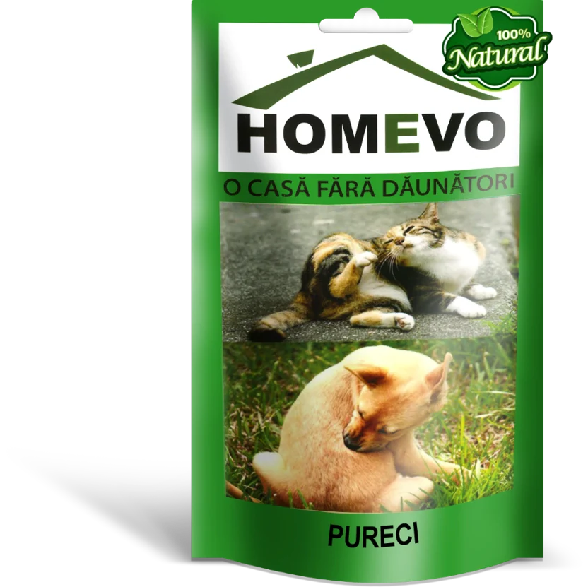 Antidăunători Homevo Purici 100% Natural 50 gr