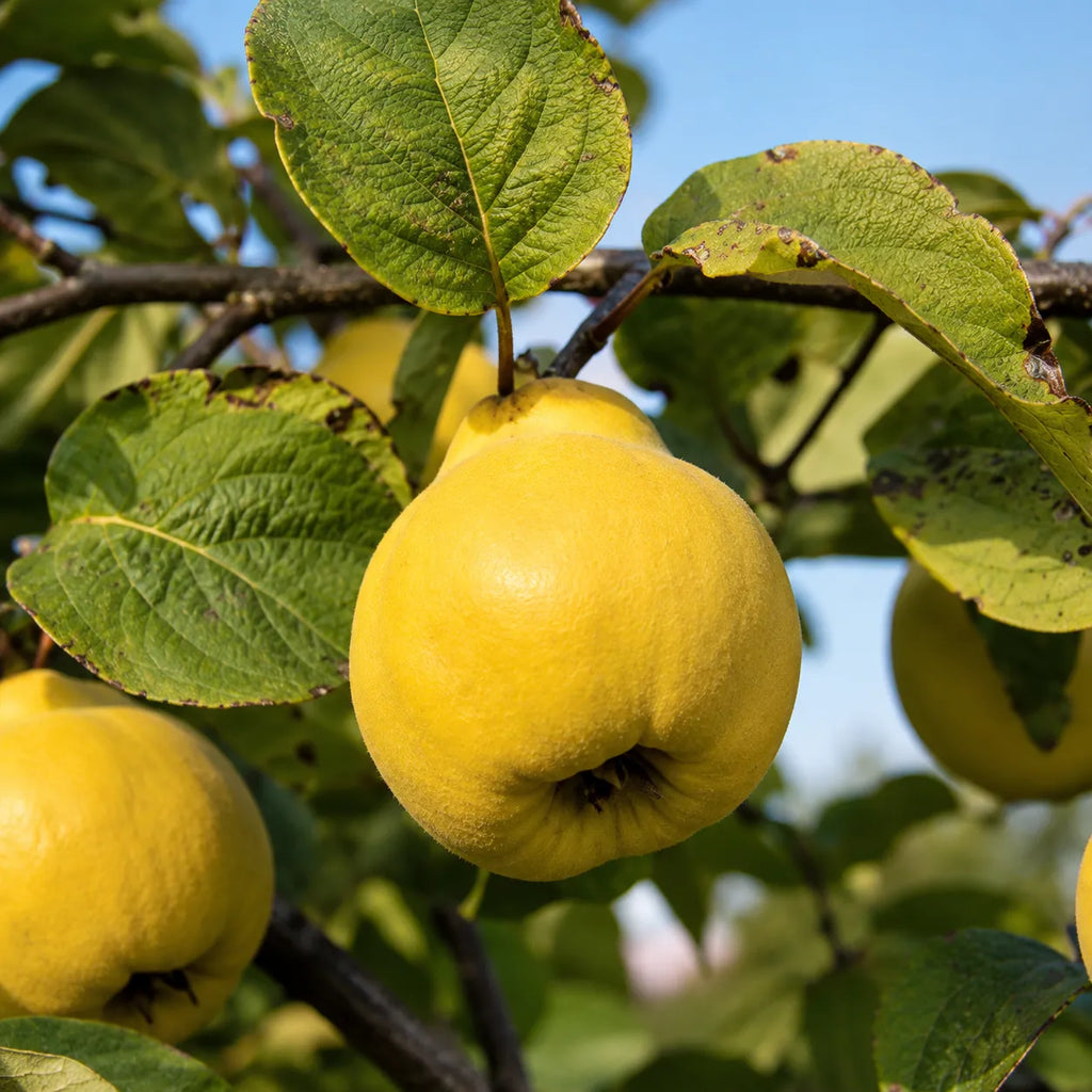 Pom fructifer Gutui de Portugalia, soi productiv cu gutui mari, galben-aurii, parfumate si aromate, ideal pentru gradini, livezi si preparate de casa