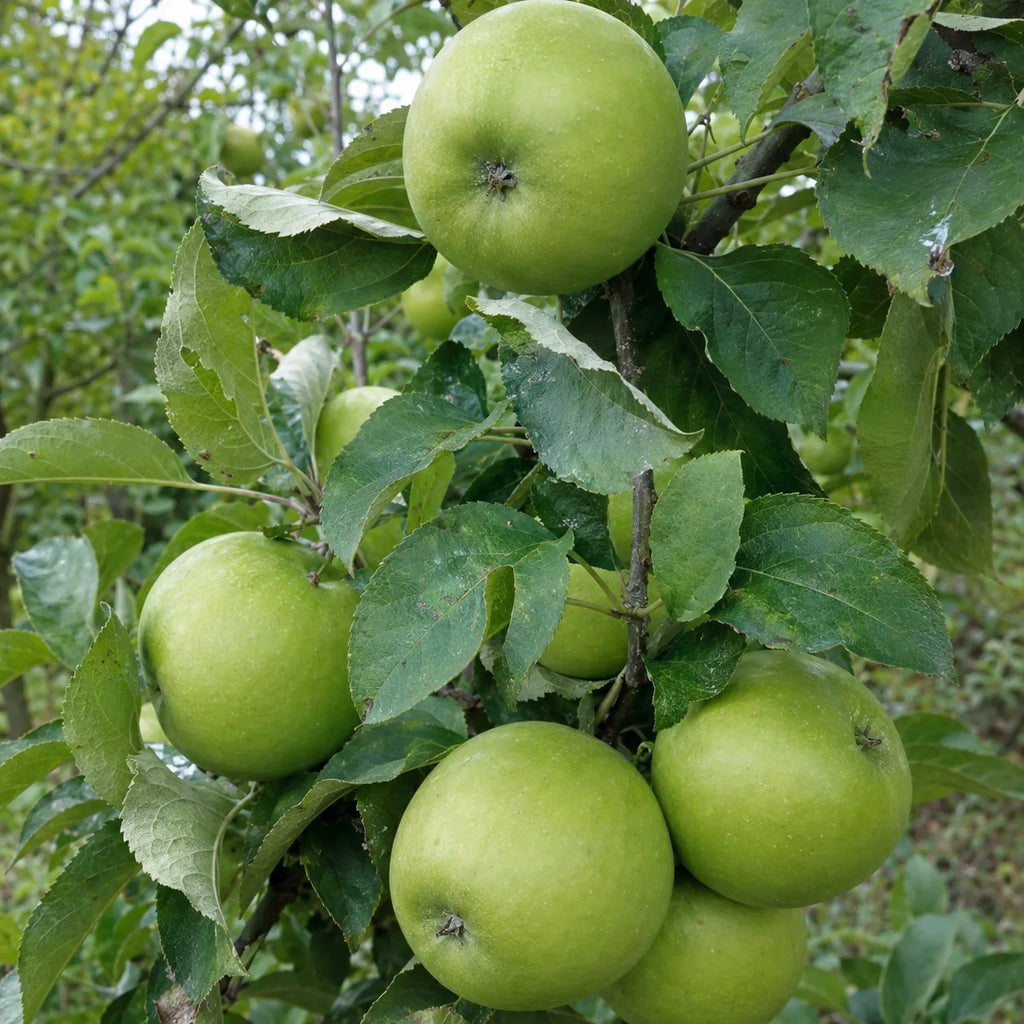 Pom fructifer Mar Granny Smith, soi rezistent si productiv, cu mere verzi, crocante si aromate, ideal pentru gradini, livezi, sucuri, salate si preparate culinare