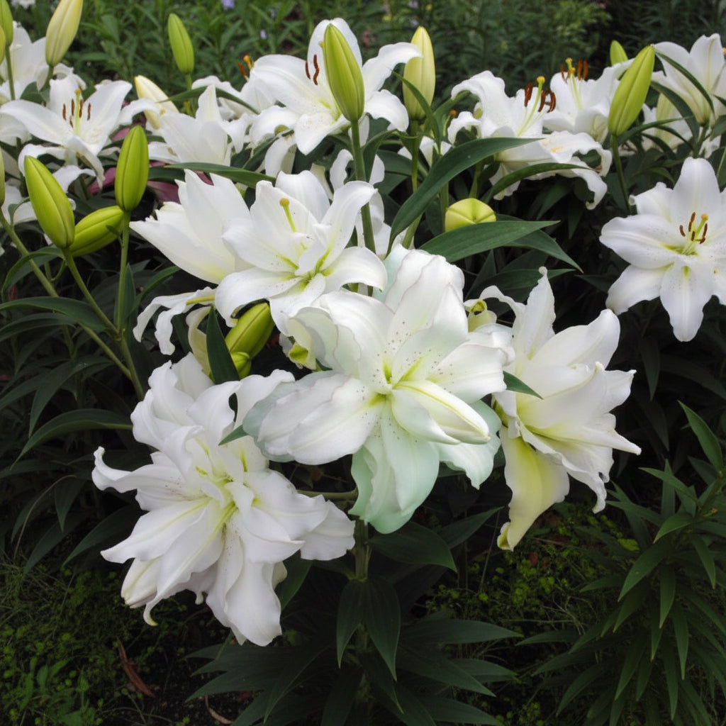 Bulbi de Crini Lotus Beauty – soi decorativ, rezistent și ușor de plantat, cu înflorire abundentă și aspect rafinat.