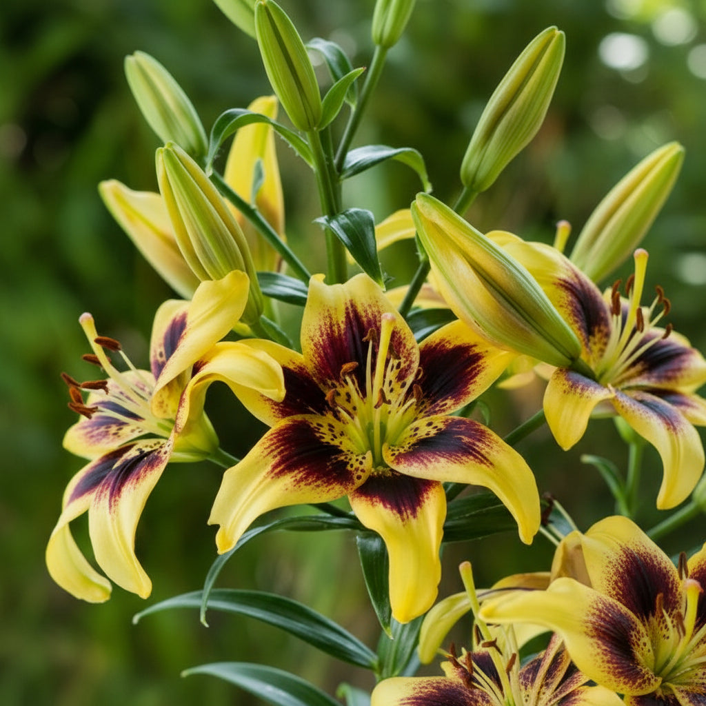 Bulbi de Crini Pieton (Lilium asiatic) – înflorire de vară, potriviți pentru borduri, ronduri și aranjamente florale deosebite.
