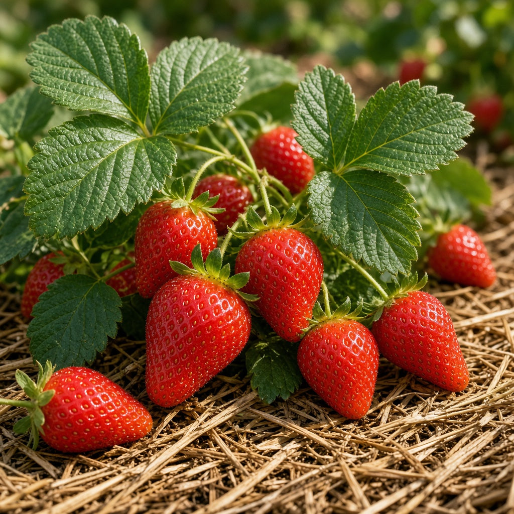 Căpșun Honeoye – fructe coapte pe plantă